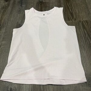 Athleta Light Pink Keyhole Back Tank Top